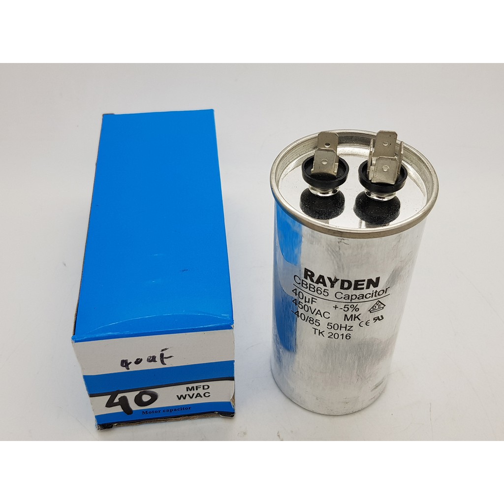 kapasitor alumunium 40 mikro F / capasitor AC genset kulkas