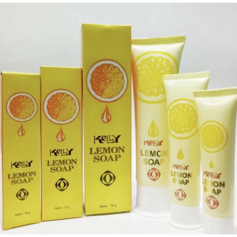 Kelly Lemon Soap 75gr Original/ Sabun Muka Kelly Lemon/ Pembersih Wajah Kelly Lemon