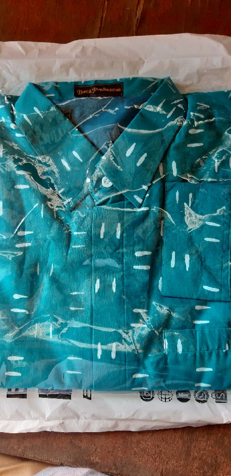 Batik Cap Motif Gumelar Kemeja Batik Pria Lengan Panjang Full Furing