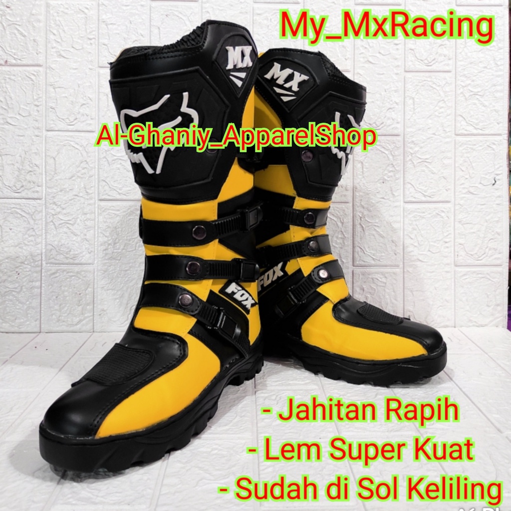 setelan offroad sepatu cross trail jersy jerseysett dan sarung tangan glove satu sett perlengkapan trail 021