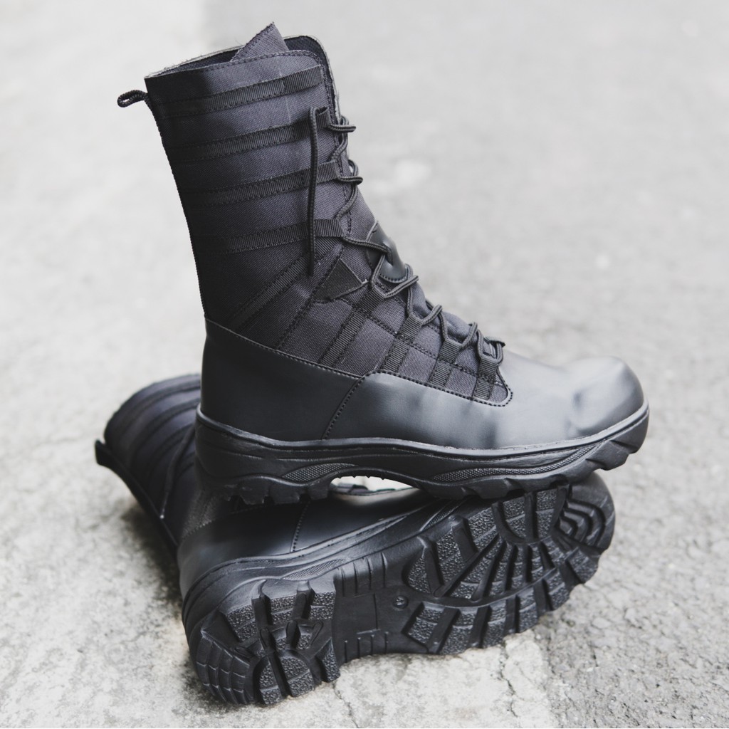 SEPATU SAFETY BLACK WORK FORCE BIKER OWL