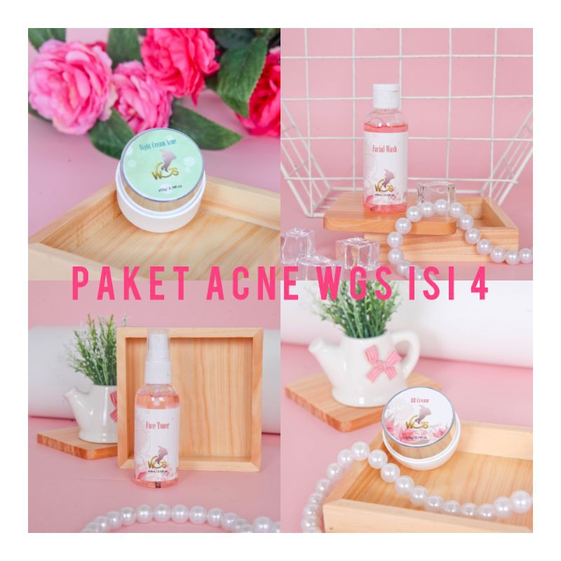 WGS ACNE ISI 4 BPOM (whitening Glossy Skincare)