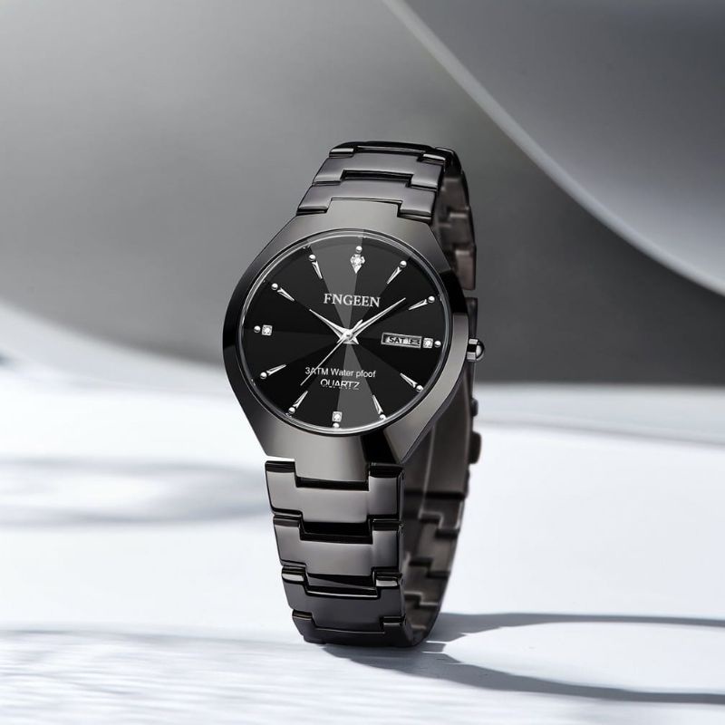 Fngeen 5808 Jam Tangan Pria/Wanita Stainliss Steel Original Quartz Tahan Air