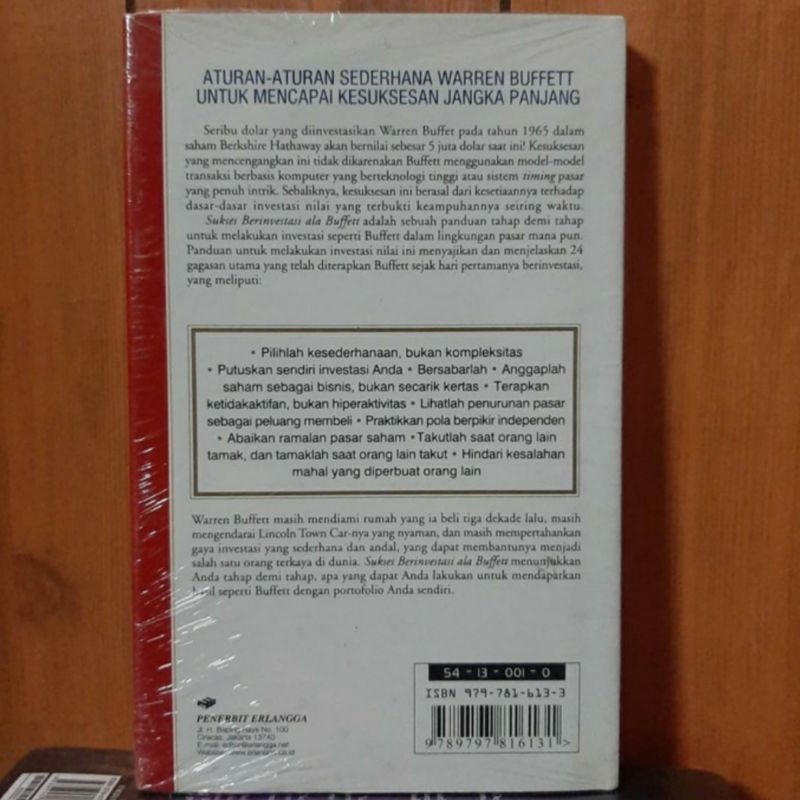 Buku sukses Investasi ala buffet