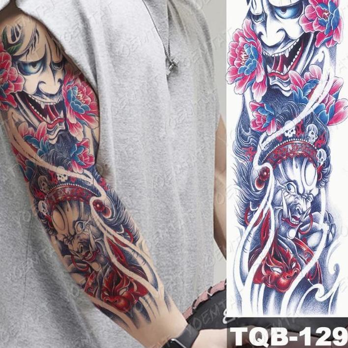 ☟ tatto temporary yakuzaa full tangan tahan lama anti air ✲