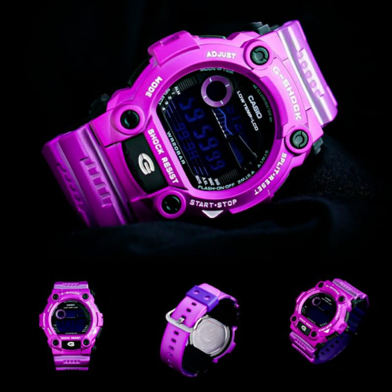 Jam Tangan Pria Merk G-Shock Type G-7900 Pink Original Bm Free Box Set