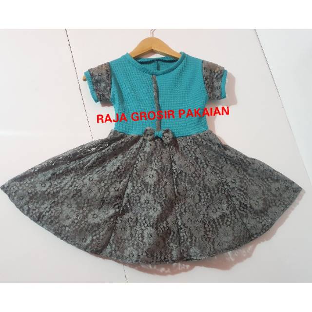 Dress Brukat Kombi Anak Cantik Umur 1-9 Thn