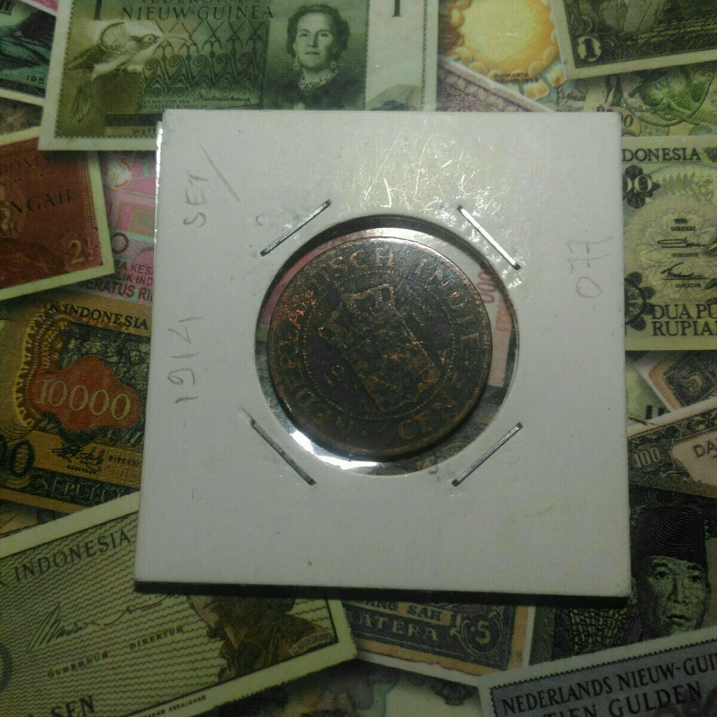 Exc 037 - Koin 1 Cent Benggol 1914 Nederlandsch Indie
