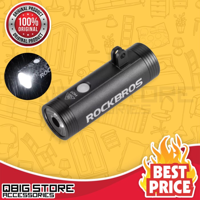 Rockbros D1-400 D1-800 Lampu Depan Sepeda Barfly 400/800 Lumens
