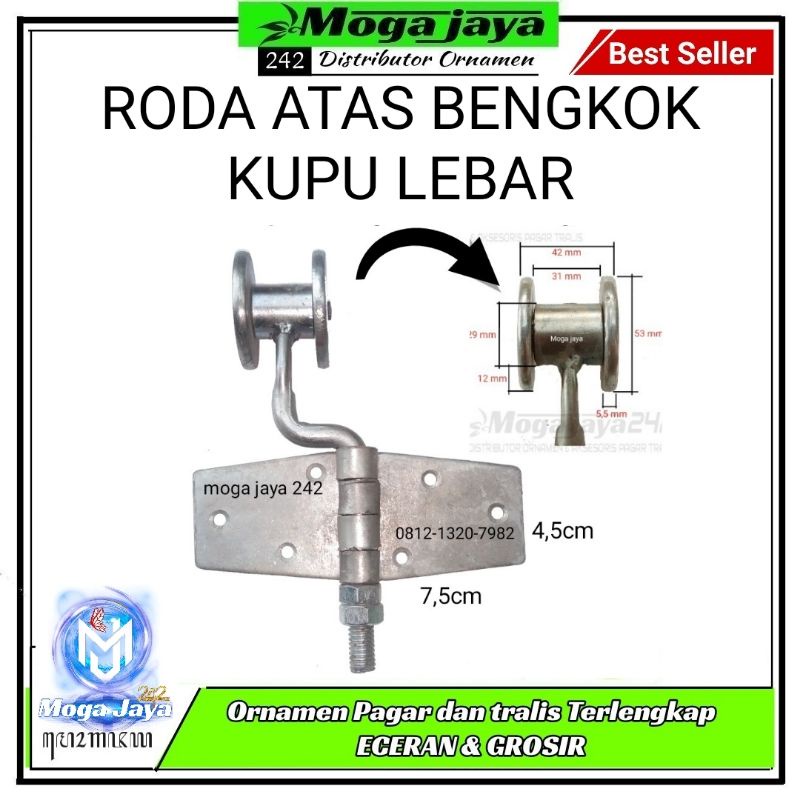 roda atas bengkok engsel pintu garasi lokal bukan wina dexon