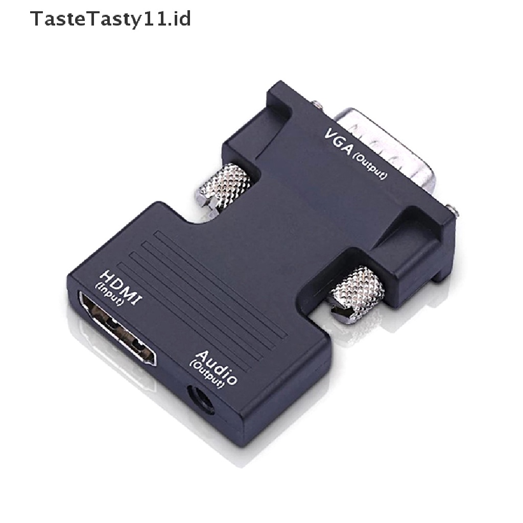 Tastetasty Adapter Konverter HDMI Female Ke VGA Male Support 1080P