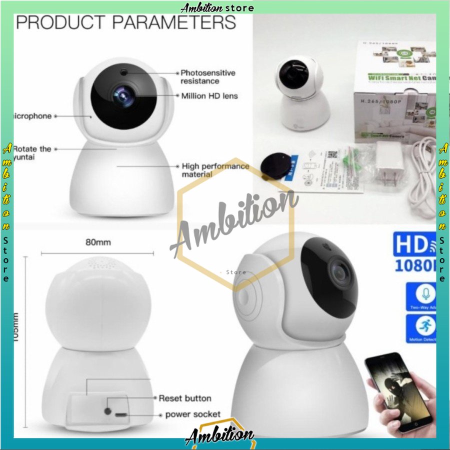 𝒯𝐸𝑅𝐵𝒜𝑅𝒰 𝐵𝐼𝒮𝒜 𝒞❤𝒟 - cam kamera cctv wireless IP Camera 1080P CCTV Snowman V380 pro wifi IP CAMERA CCTV SNOWMAN V380