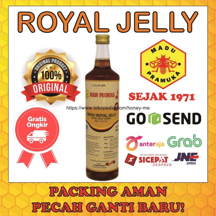 

Ge602G Madu Asli Royal Jelly 650Ml Madu Pramuka Alami Ds5