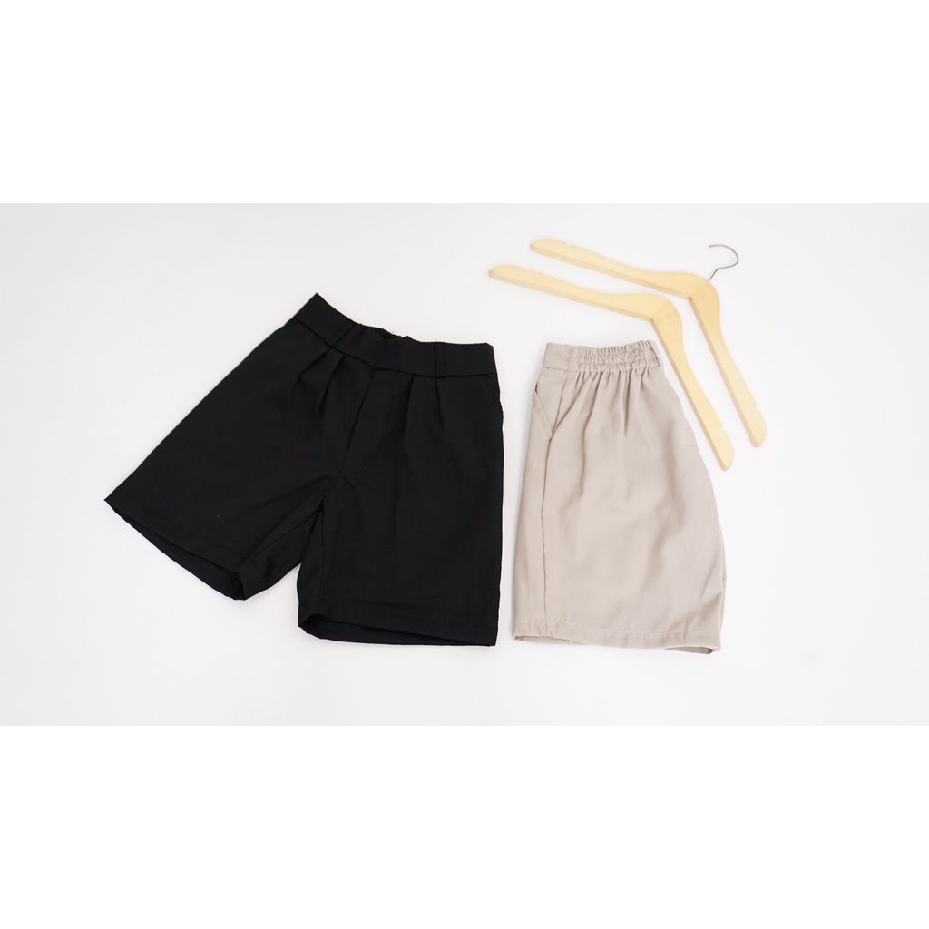 Short Pants Celana Pendek Wanita Korea Hot Pants Mid Waist