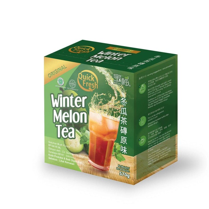 

TEH BUAH KUNDUR PANAS DALAM WINTER MELON TEA QUICKFRESH 570 GR INSTAN