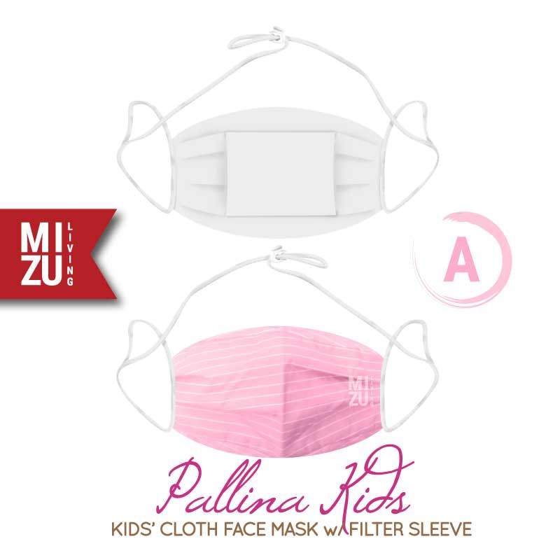 [SALE] MIZU PALLINA KIDS Cloth Face Mask Masker Anak Kain Corak 3 Ply Sarung Filter NON-MEDIS-A