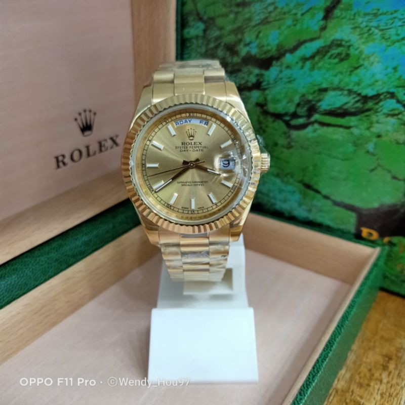 JAM TANGAN ROLEX DAY-DATE FULL GOLD