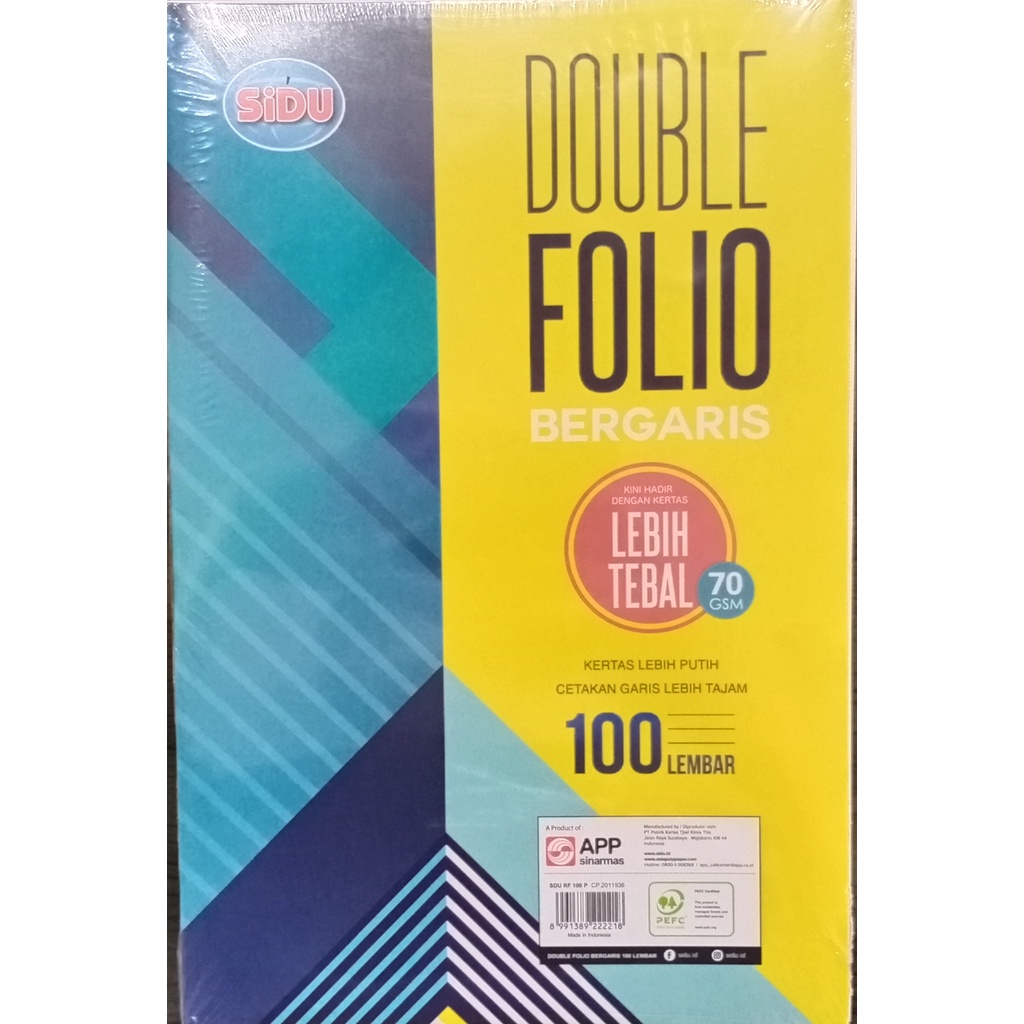 

Double Folio 100 Lembar Sidu