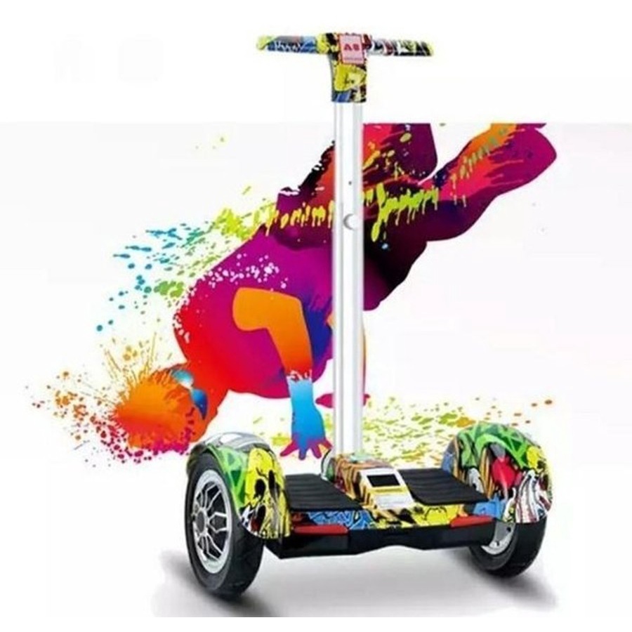 Mini Scooter Segway 10 Inch with Handle Bluetooth Hoverboard Smartwheel