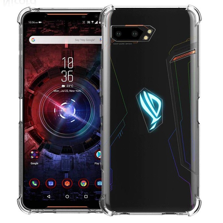 Case Asus ROG Phone 2 Softcase Asus ROG Phone 2 Anticrack Crystal Clear Case Shockproof