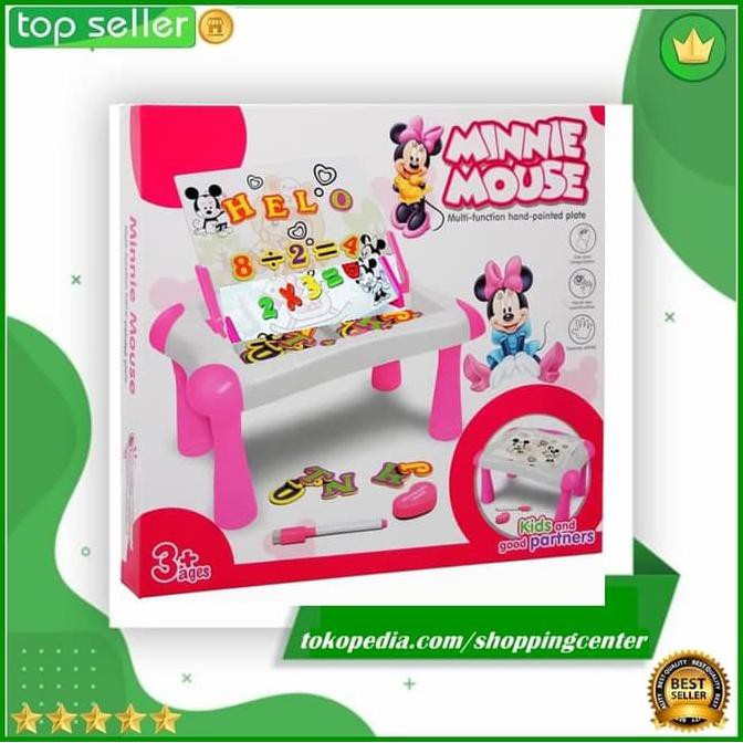 

MAINAN ANAK PAPAN TULIS BELAJAR MULTIFUNCTIONAL BOARD MINNIE MOUSE
