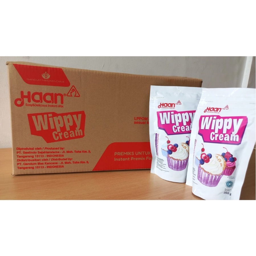 Haan Wippy Cream 200gram / Whip Cream Bubuk Whipping Krim Instan Toping bubuk Terlaris