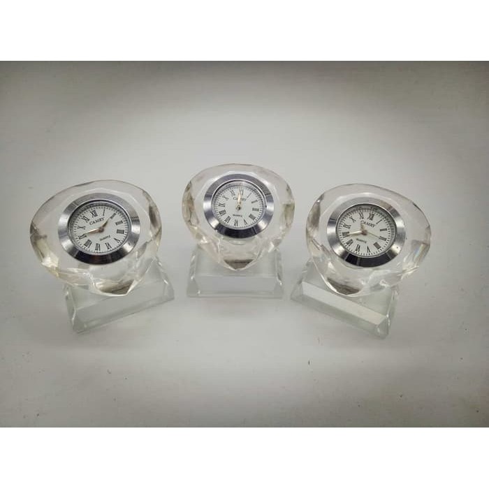 Jam Crystal Mini LOVE JAM CAMRY Jam Meja atau Jam Mobil kristal