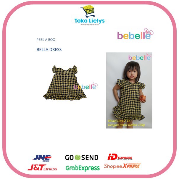 BEBELLE  BELLA DRESS BD001 BAJU ANAK CEWEK