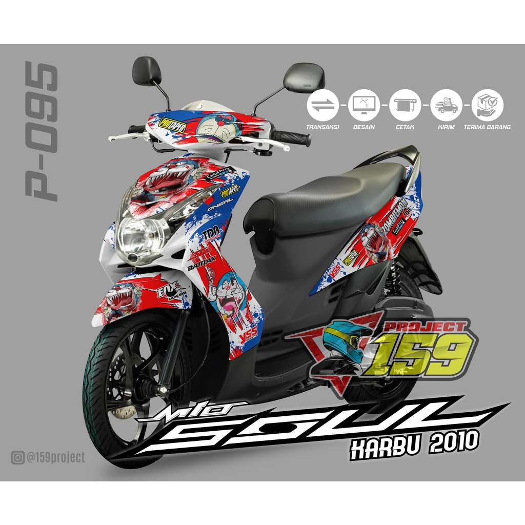 Sticker Decal Mio Soul Karbu - Project 095 Zombiemon