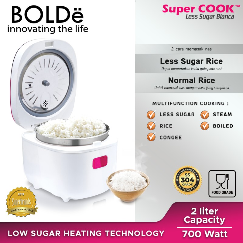 SUPER COOK LESS SUGAR BIANCA 2 L