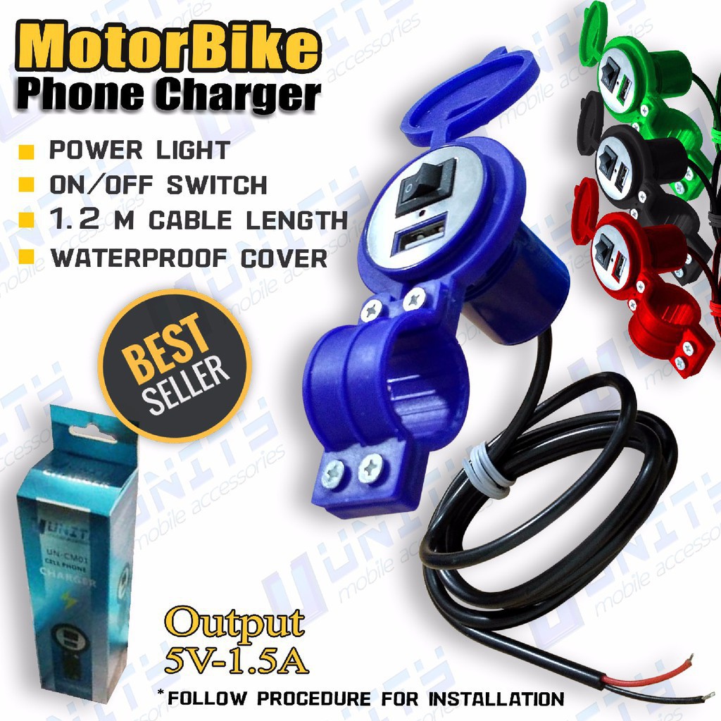 Trend-Charger Motor Waterproof Plus Switch On Off New