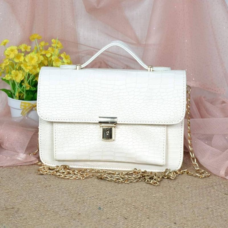 Tas Selempang Crocodile Stand Up Key Wanita XF189