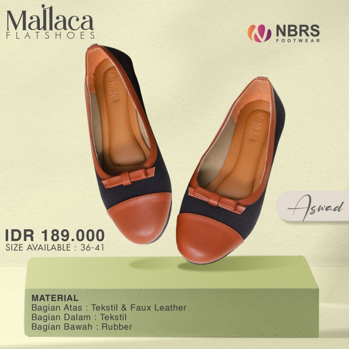 Nibras Footwear Flatshoes Malacca wanita Casual kekinian ootd simpel