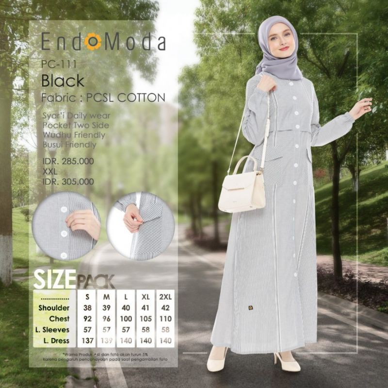 Jual Gamis Endomoda Pc 111 Dress Endomoda Pc 111 Indonesia Shopee Indonesia