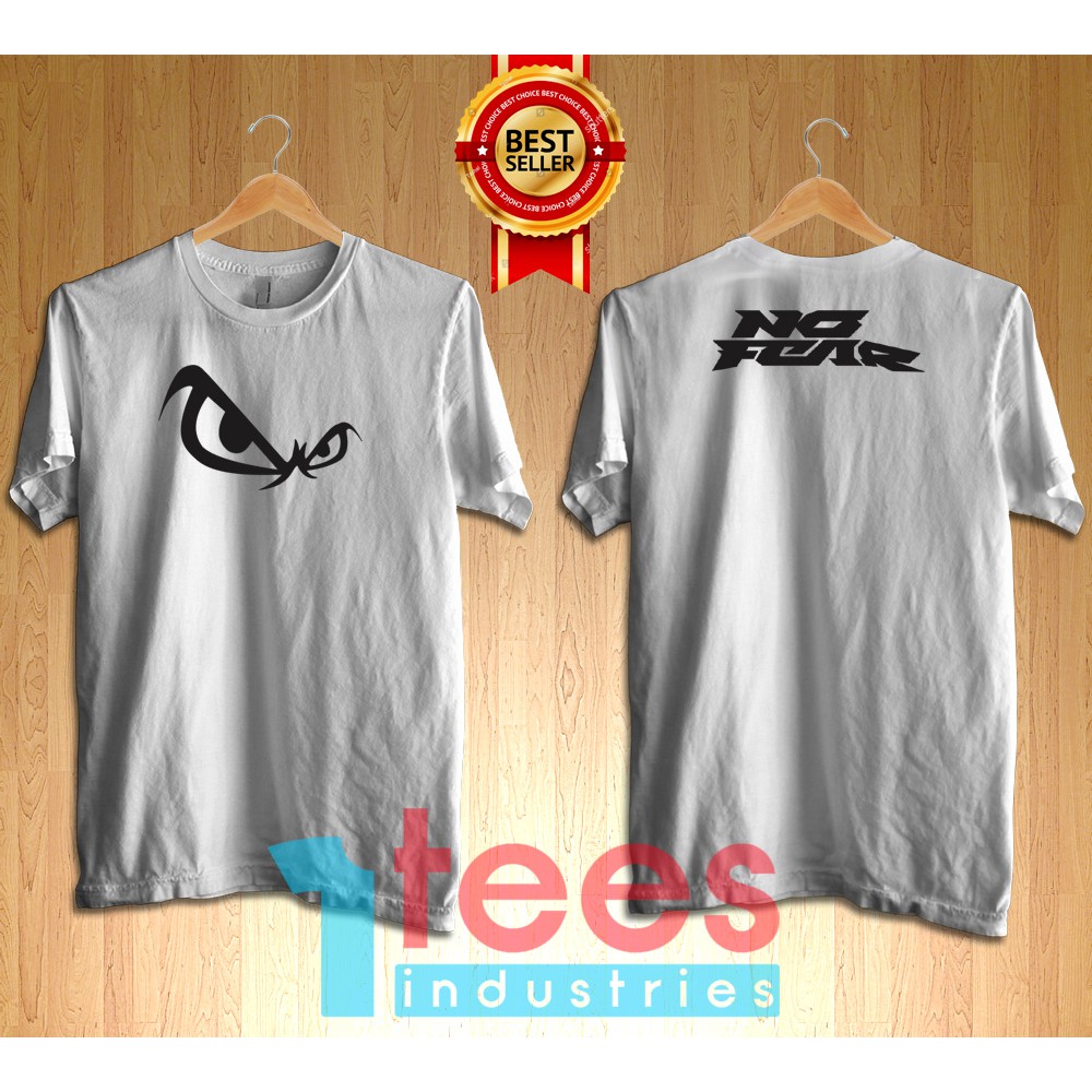 TSHIRT KAOS BAJU NO FEAR 2 LOGO PREMIUM