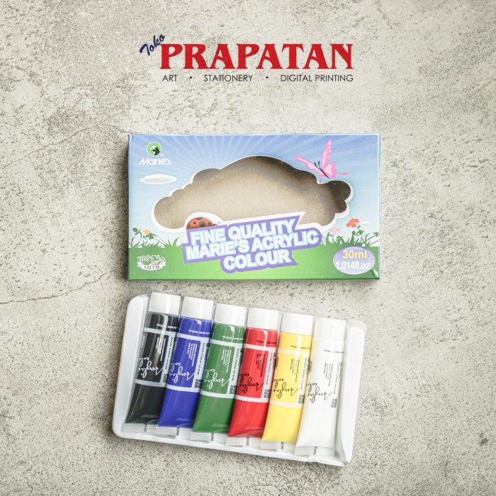 

Fine Quality Maries Acrylic Colour 6 Warna 81306B