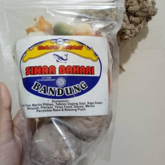 

Original Baso ikan sinar bahari bandung BASO BESAR ISI 1 KECIL 4 lengkap bumbu dan topping