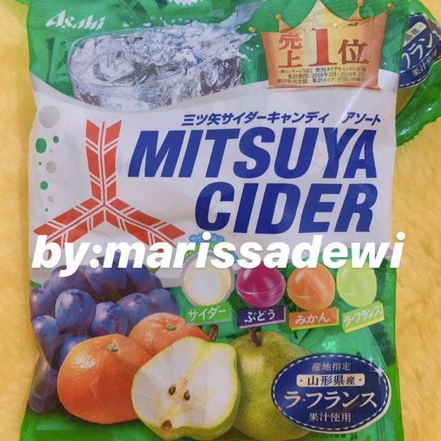 Asahi Mitsuya Cider Permen Import Jepang