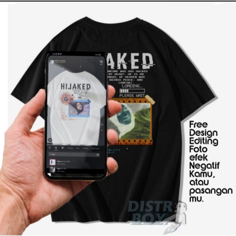 KAOS EFEK NEGATIF / STREETWEAR NEGATIVO CUSTOM / KAOS EFEK NEGATIVE /KAOS AESTHETIC EFEK NEGATIF /  