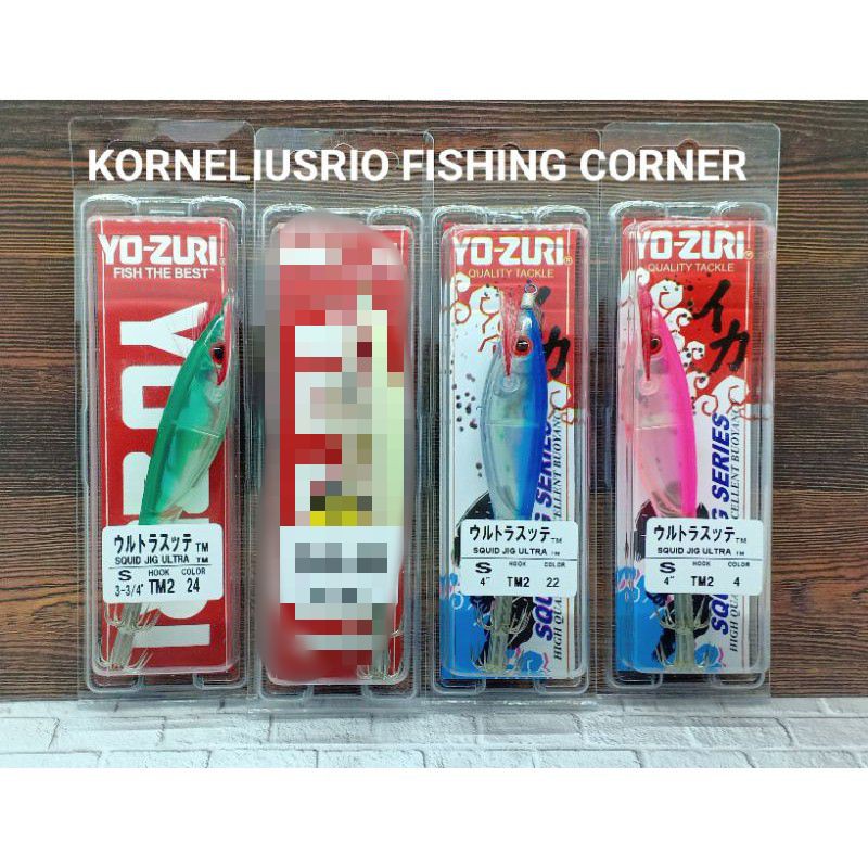 YO-ZURI SQUID JIG ULTRA 7.5CM 19GRAM YOZURI SQUID JIG ULTRA HARD LURE UMPAN CUMI YOZURI UMPAN SOTONG