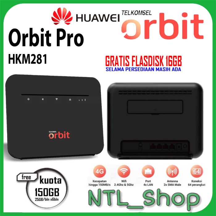 Orbit Pro HKM281 - Telkomsel Orbit Pro HKM281 Modem WiFi 4G