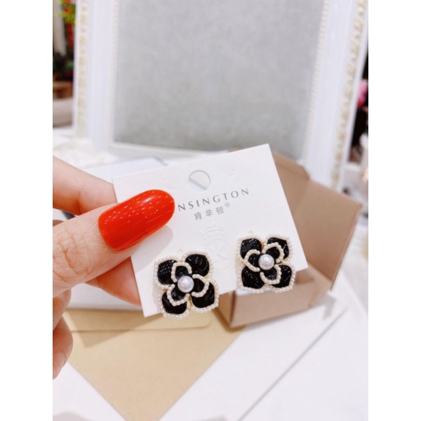 Anting Branded band elv bahan Silver925 perak platgold Channel Premium Anti Karat anti alergi ants2