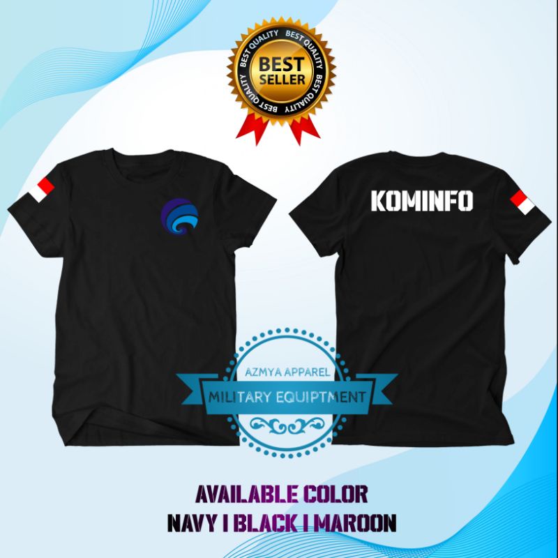 KAOS BAJU T-SHIRT LENGAN PENDEK KOMINFO