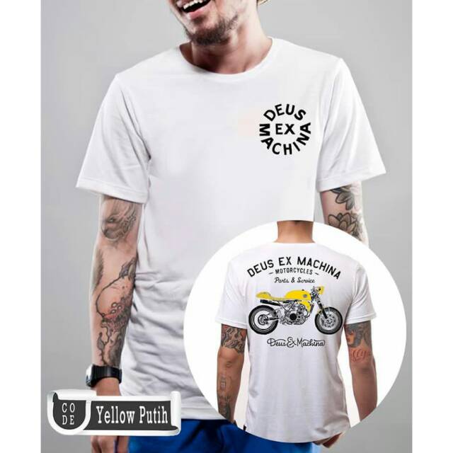 Kaos Distro - Kaos Elang - Kaos Animal - Kaos 3 Dimensi - Kaos Keren - Kaos Kode Yellow Putih