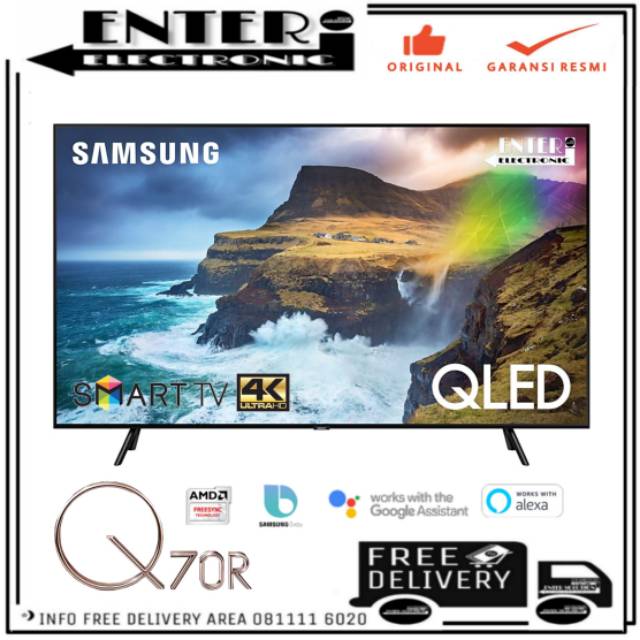 Samsung Qa55q70r Samsung Qled Tv 55 Inch Smart Tv Qled 4k Uhd Hdr Tv Led 55 Inch 55q70 55q70r Shopee Indonesia
