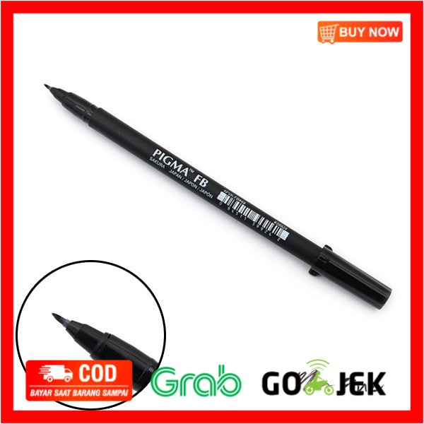 

(BISA COD) Sakura Pigma Professional Brush Pen - Fine - Black