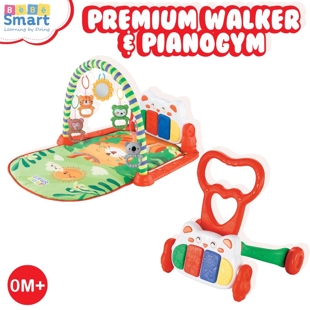 SPD59 BEBE SMART PREMIUM WALKER &amp; PIANOGYM PLAYMAT&amp;ALAT BANTU JALAN