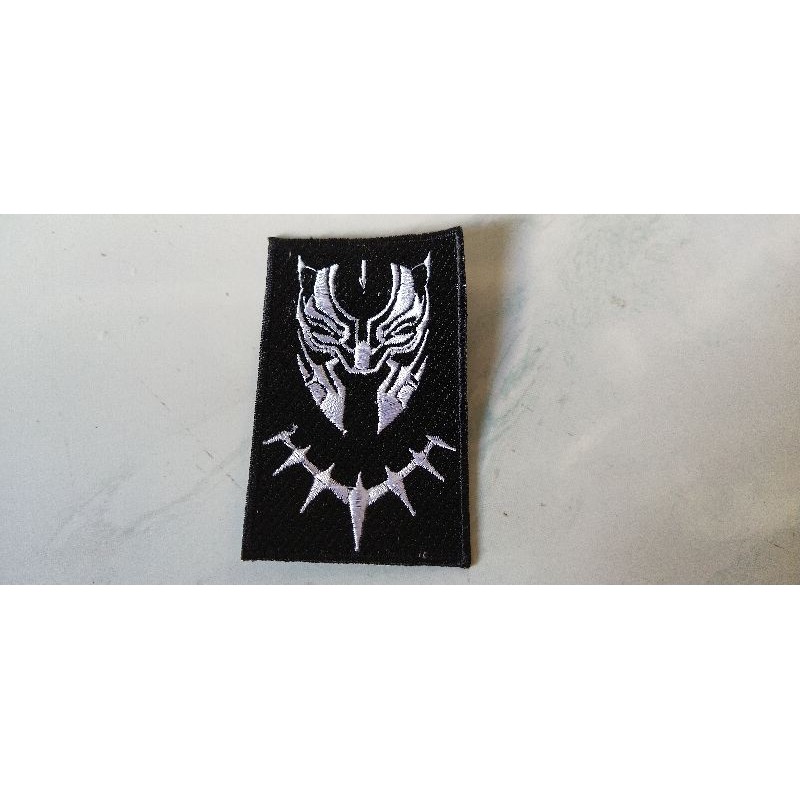 emblem patch bordir black panther