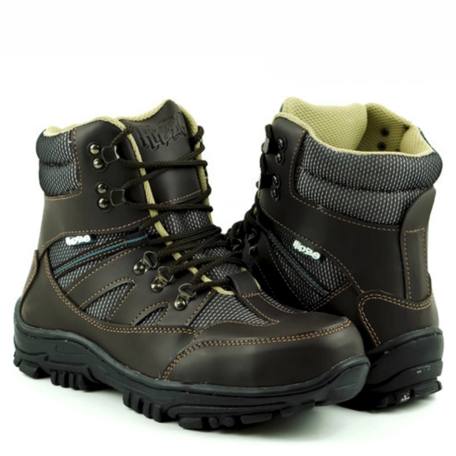 SEPATU SAFETY UJUNG BESI KUAT TEBAL AMAN KERJA PROYEK BOOT OUTDOR SPORT OLAHRAGA LARI RUNNING SANTAI