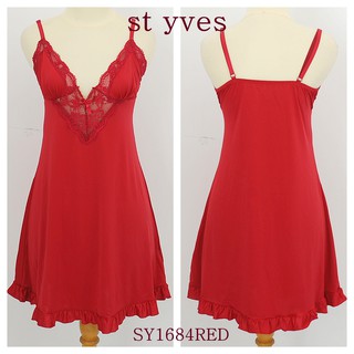 BAJU TIDUR LINGERIE ST YVES, SEXY RED, ELASTIS SY1684RED